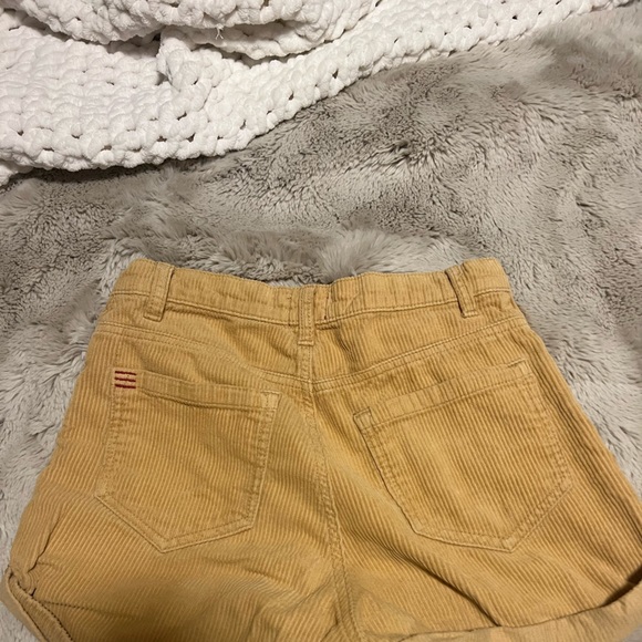 Size 24 mustard corduroy shorts - Picture 2 of 2